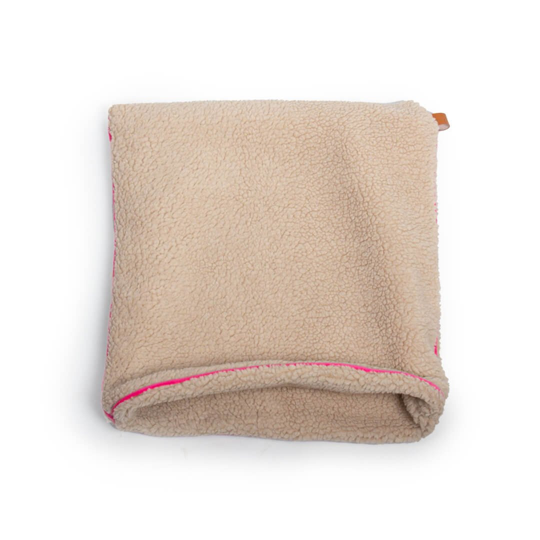 Teddy Dream Luxuriöser Rosa Schlafsack für Kleine Hunde